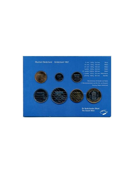 Rewers monety 1997 Różne Guldeny Zestaw Prowincja Gelderland