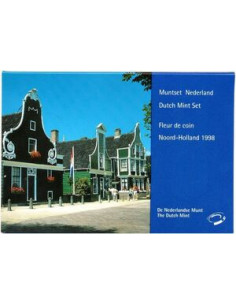 Awers monety 1998 Różne Guldeny Zestaw Prowincja Holandia Północna