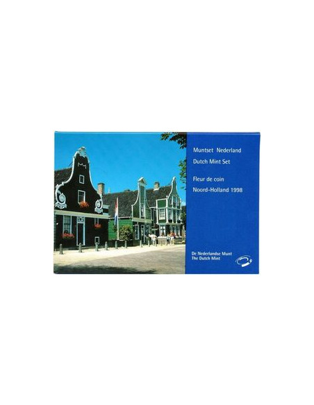 Awers monety 1998 Różne Guldeny Zestaw Prowincja Holandia Północna