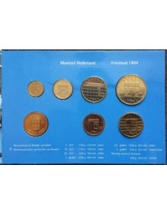 Awers monety 1994 Różne Guldeny Zestaw Prowincja Friesland 2
