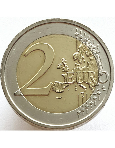 Rewers monety Irlandia 2 euro 2009 10lecie wprowadzenia systemu euro Irlandia