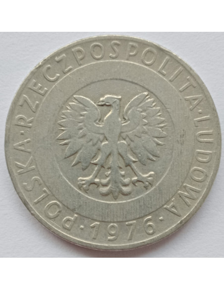 Awers monety 20 Złotych 1976
