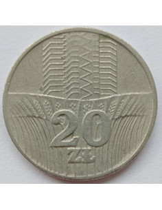 Awers monety 20 Złotych 1976 2