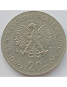 Awers monety 20 Złotych 1977 Marceli Nowotko