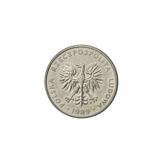 Rewers monety 20 Złotych 1989