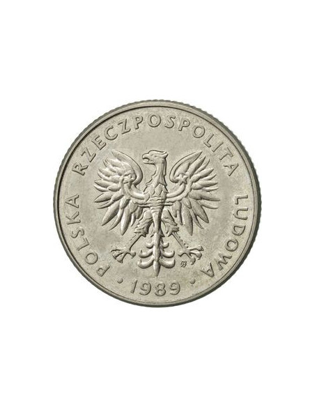Rewers monety 20 Złotych 1989