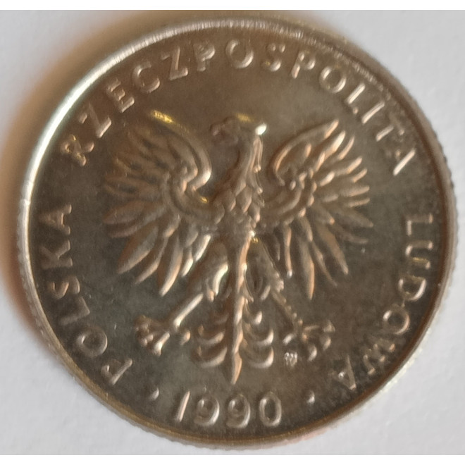 Rewers monety 20 Złotych 1990