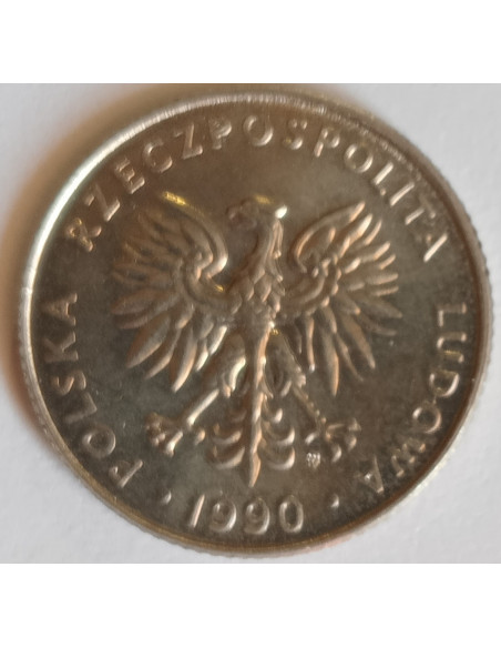 Rewers monety 20 Złotych 1990