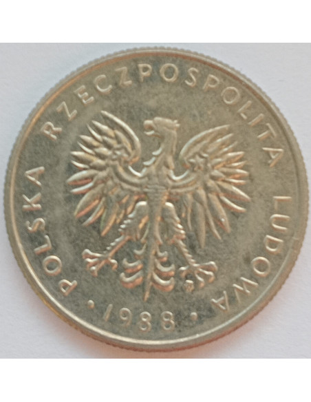Rewers monety 10 Złotych 1988