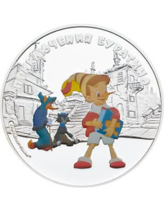 Awers monety Wyspy Cooka 5 Dolarów 2012 Buratino