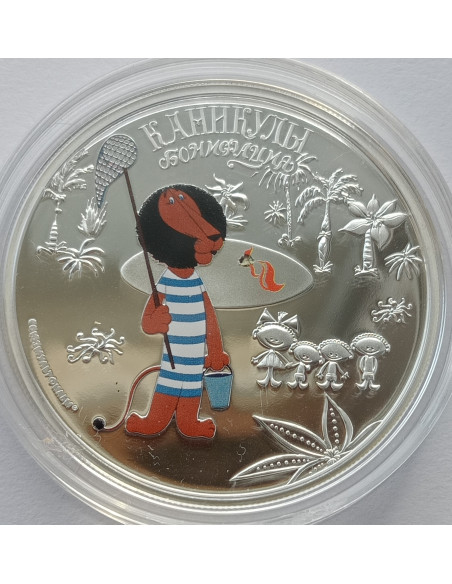 Awers monety Wyspy Cooka 5 Dolarów 2011 Wakacje Bonifacego