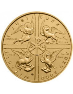 Awers monety 2 zł 2000 Wielki Jubileusz Roku 2000