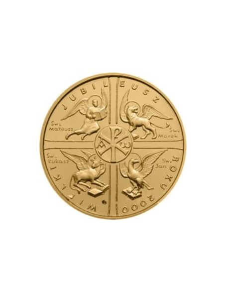 Awers monety 2 zł 2000 Wielki Jubileusz Roku 2000