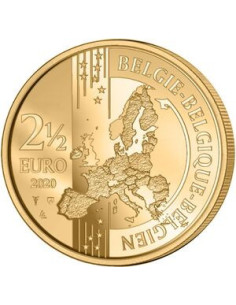 Awers monety Belgia 25 euro 2020 100. rocznica — Letnie Igrzyska Olimpijskie w Antwerpii 2