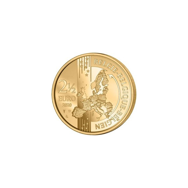 Rewers monety Belgia 25 euro 2020 100. rocznica — Letnie Igrzyska Olimpijskie w Antwerpii