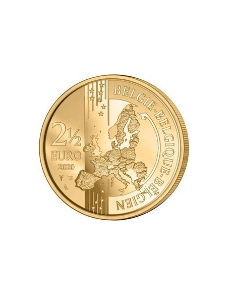 Rewers monety Belgia 25 euro 2020 100. rocznica — Letnie Igrzyska Olimpijskie w Antwerpii