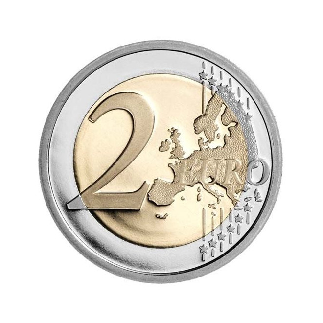 Rewers monety Włochy 2 euro 2018 70lecie włoskiej konstytucji