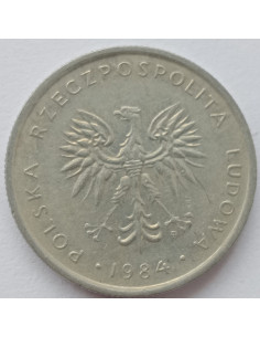 Awers monety 10 Złotych 1984 2