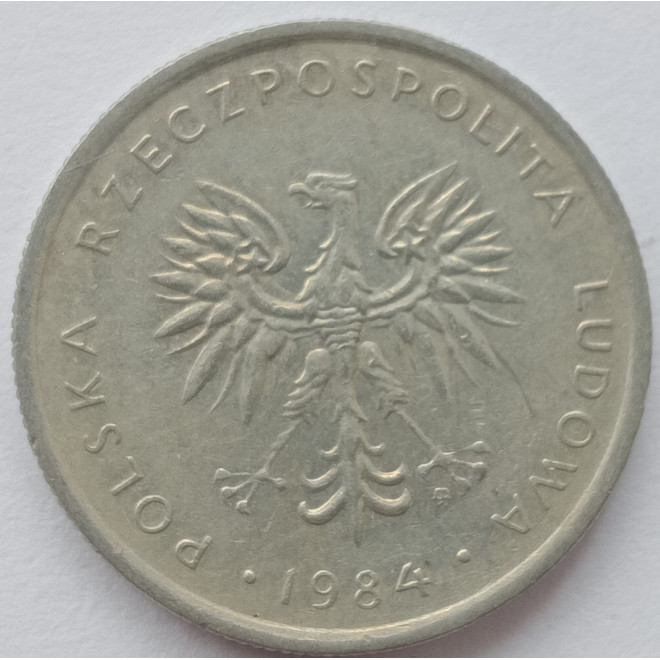 Rewers monety 10 Złotych 1984