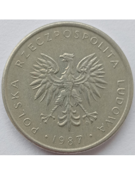 Rewers monety 10 Złotych 1987