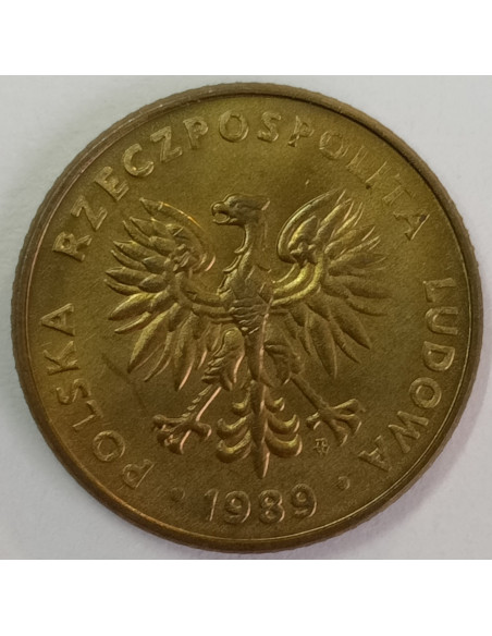 Rewers monety 10 Złotych 1989