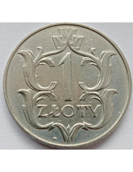 Awers monety 1 Złoty 1929