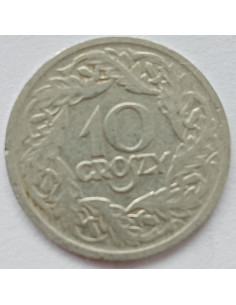 Awers monety 10 Groszy 1923