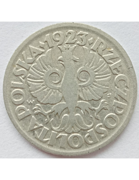 Rewers monety 10 Groszy 1923