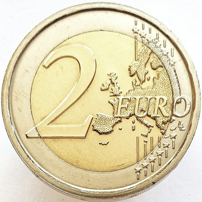 Rewers monety Włochy 2 euro 2017 400 rocznica ukończenia bazyliki św. Marka w Wenecji