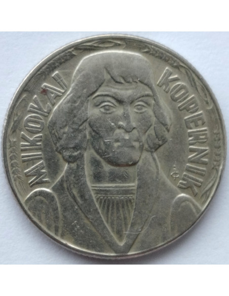 Awers monety 10 Złotych 1959 Mikołaj Kopernik