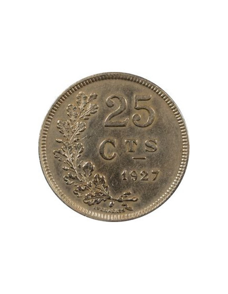 Rewers monety Luksemburg 25 Centymów 1927