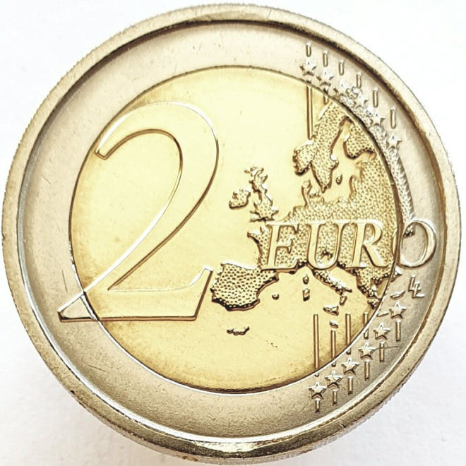 Rewers monety Włochy 2 euro 2016 2200 rocznica śmierci Plauta