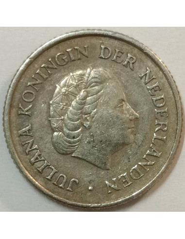 Awers monety Antyle Holenderskie 025 Gulden 1965
