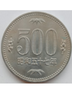 Awers monety Japonia 500 Jen 1982 2