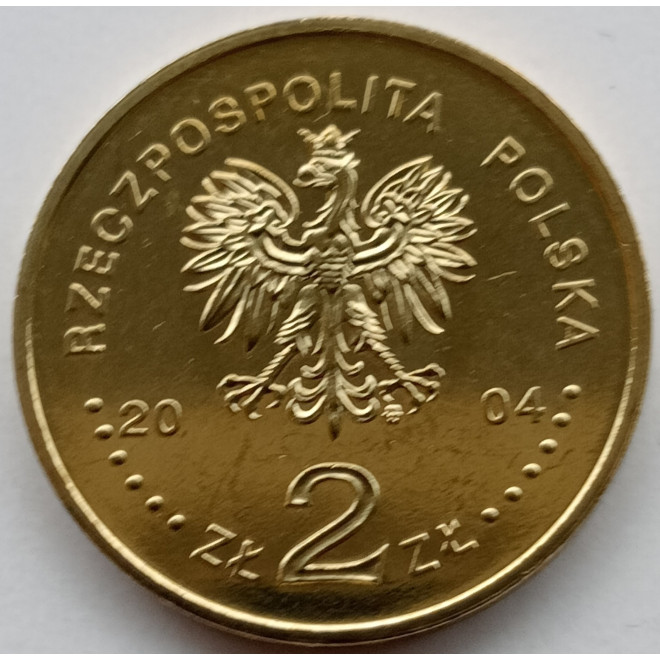 Rewers monety 2 zł 2004 85lecie Policji