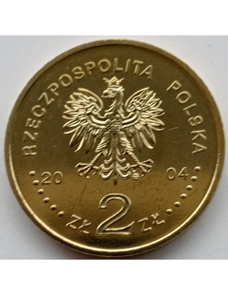 Rewers monety 2 zł 2004 85lecie Policji