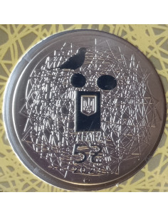 Awers monety 5 Hrywien 2023 Język ukraiński 2
