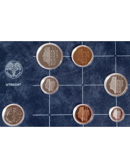 Rewers monety 1989 Różne Guldeny Zestaw PROOF