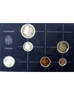 Awers monety 1983 Różne Guldeny Zestaw PROOF