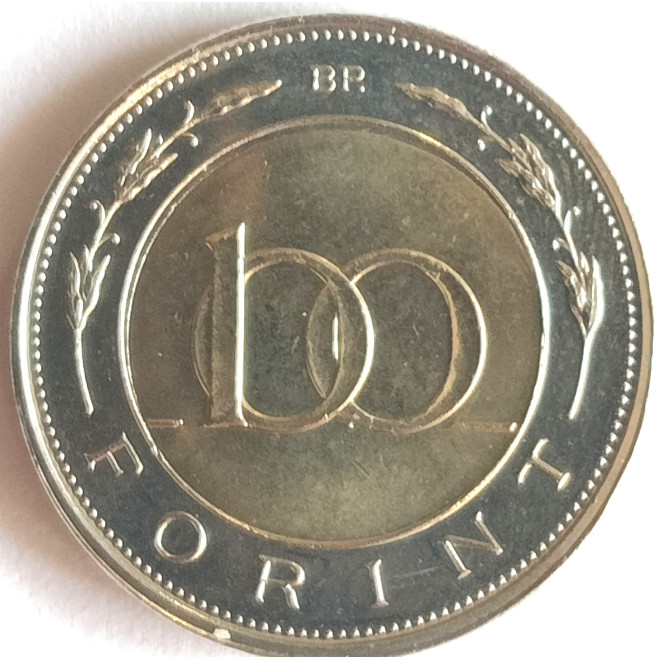 Rewers monety Węgry 100 Forint 2022