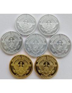 Awers monety Republika Górskiego Karabachu 2013 Różne Lumy i Dram zestaw monet 2