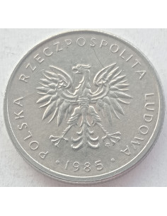 Awers monety 10 Złotych 1985 2