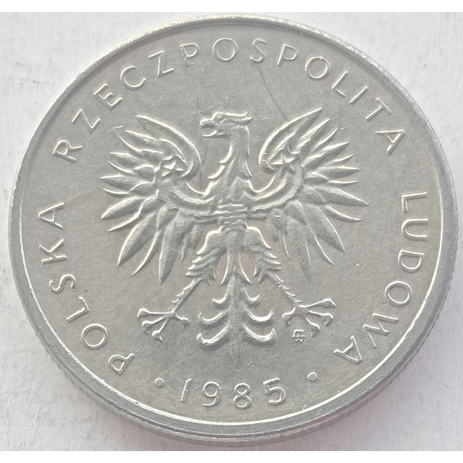 Rewers monety 10 Złotych 1985