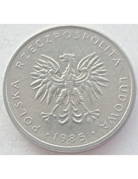 Rewers monety 10 Złotych 1985