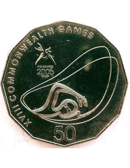 Rewers monety Australia 50 Centów 2006 Sporty wodne