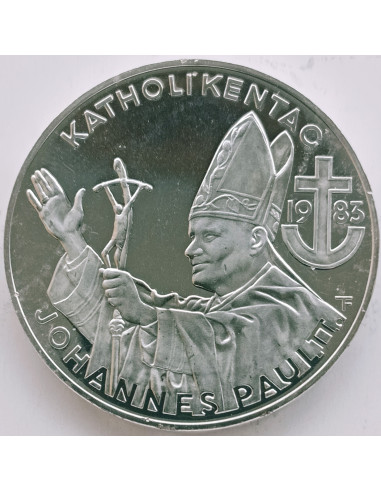 Awers monety Austria 500 Szylingów 1983 Dzień katolika