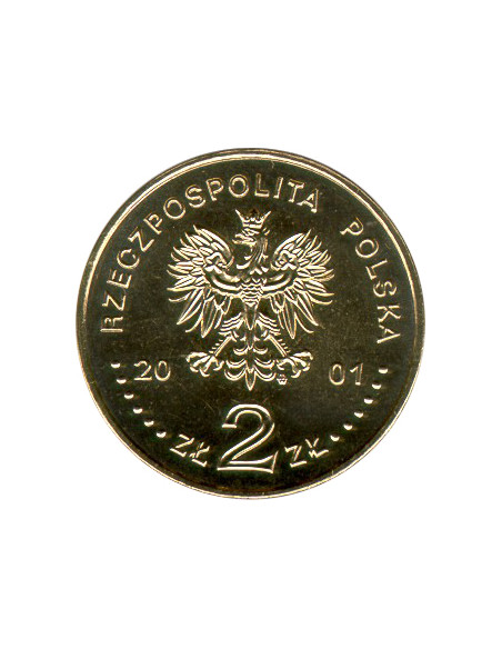 Rewers monety 2 zł 2001 Polscy podróżnicy i badacze: Michał Siedlecki 18731940