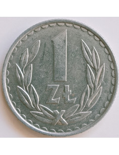 Awers monety 1 Złoty 1986