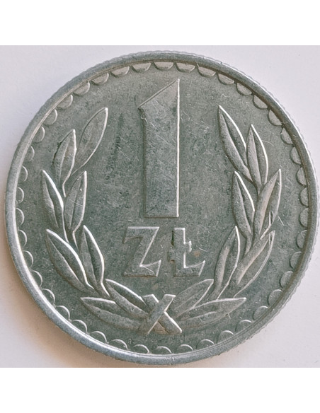 Awers monety 1 Złoty 1986