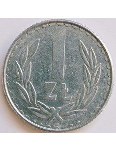 Awers monety 1 Złoty 1988